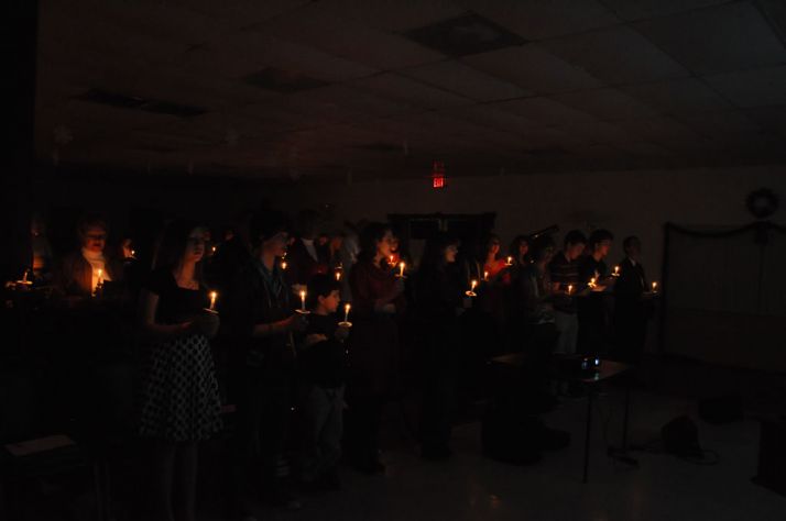 Christmas Candlelight Service & Fellowship 2012
